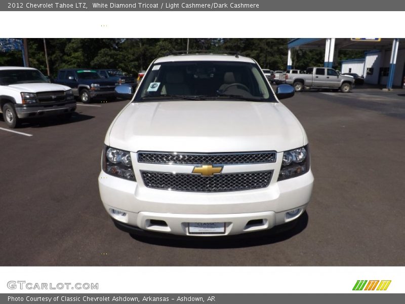 White Diamond Tricoat / Light Cashmere/Dark Cashmere 2012 Chevrolet Tahoe LTZ