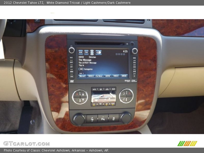 White Diamond Tricoat / Light Cashmere/Dark Cashmere 2012 Chevrolet Tahoe LTZ