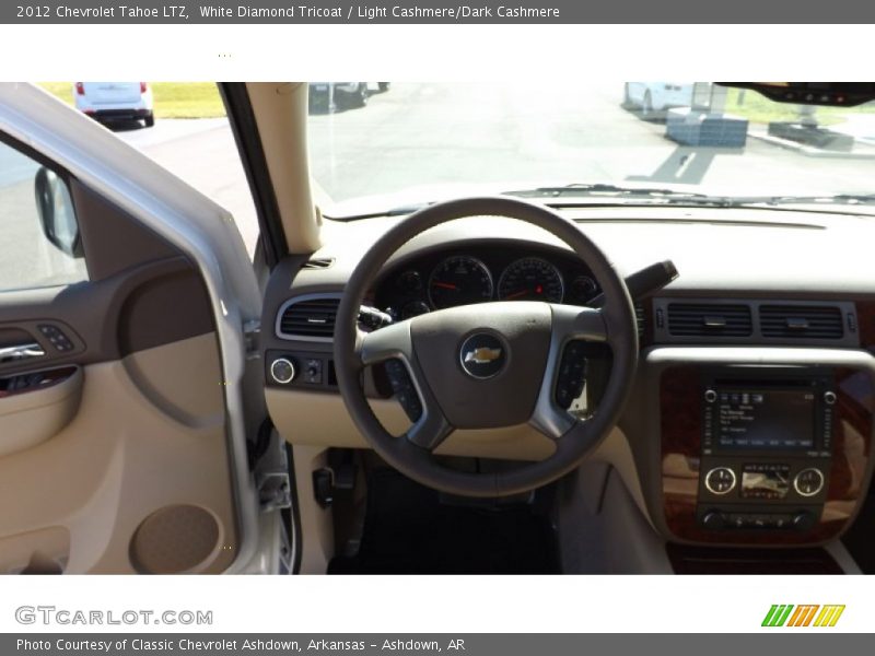 White Diamond Tricoat / Light Cashmere/Dark Cashmere 2012 Chevrolet Tahoe LTZ