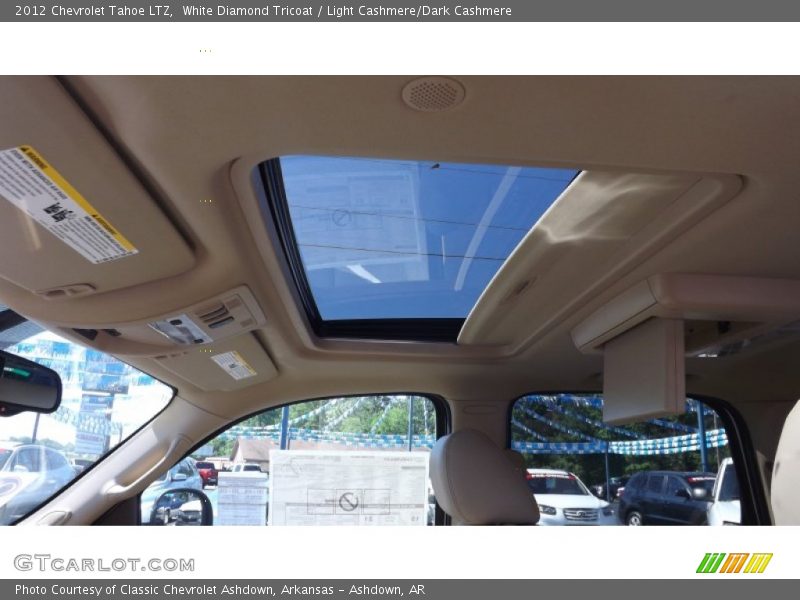White Diamond Tricoat / Light Cashmere/Dark Cashmere 2012 Chevrolet Tahoe LTZ