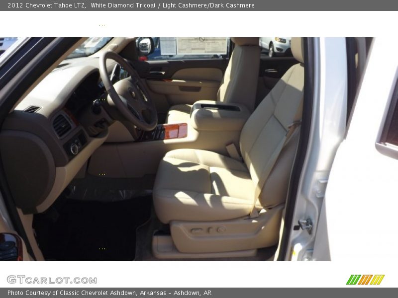 White Diamond Tricoat / Light Cashmere/Dark Cashmere 2012 Chevrolet Tahoe LTZ