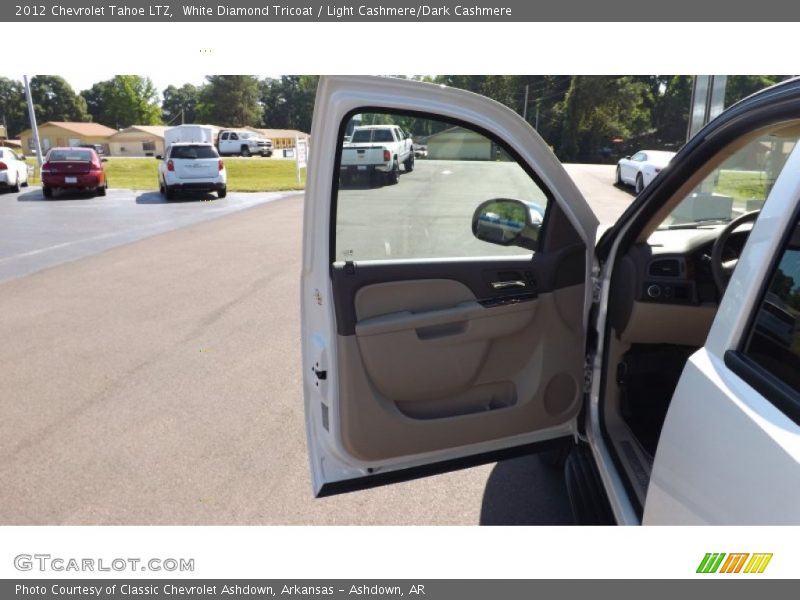 White Diamond Tricoat / Light Cashmere/Dark Cashmere 2012 Chevrolet Tahoe LTZ