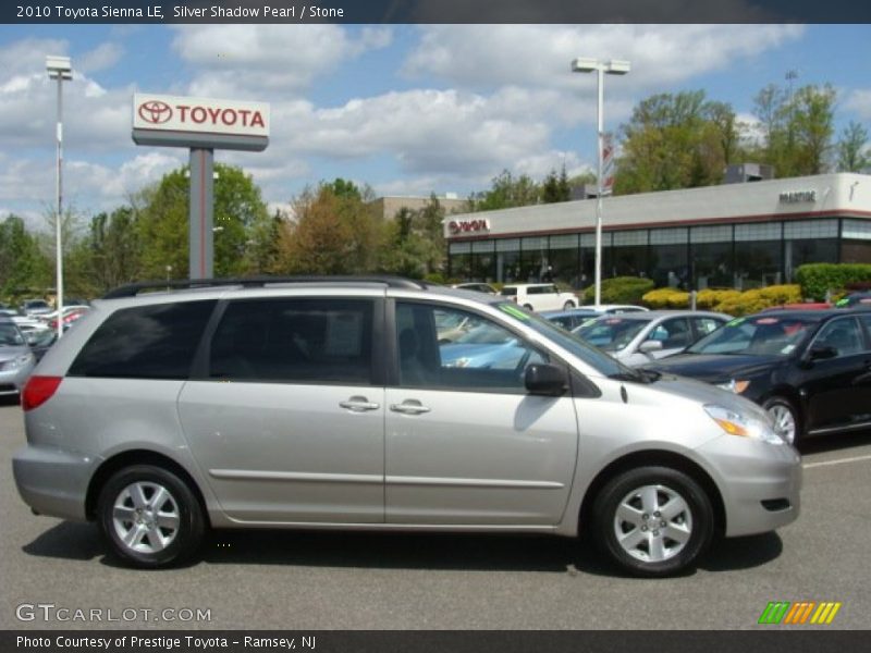 Silver Shadow Pearl / Stone 2010 Toyota Sienna LE