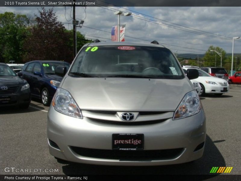 Silver Shadow Pearl / Stone 2010 Toyota Sienna LE