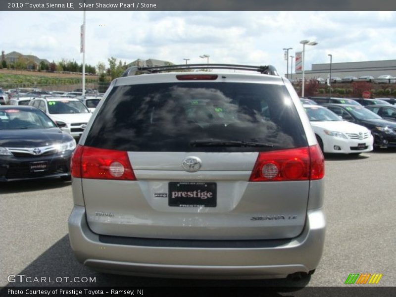 Silver Shadow Pearl / Stone 2010 Toyota Sienna LE