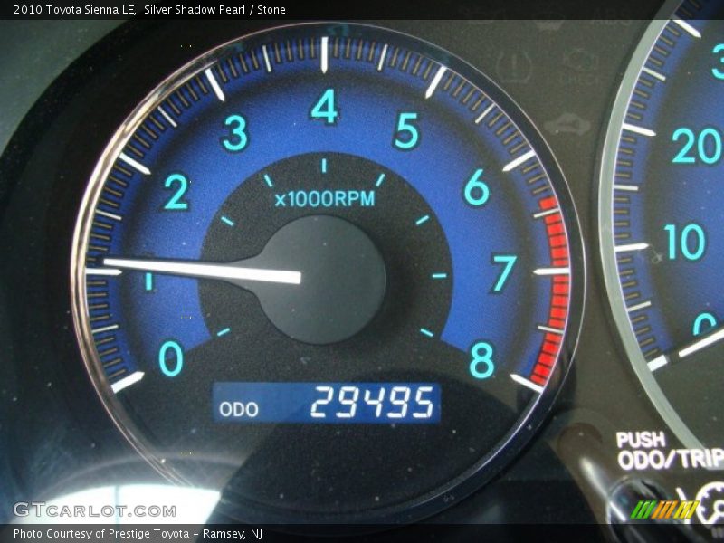 Silver Shadow Pearl / Stone 2010 Toyota Sienna LE