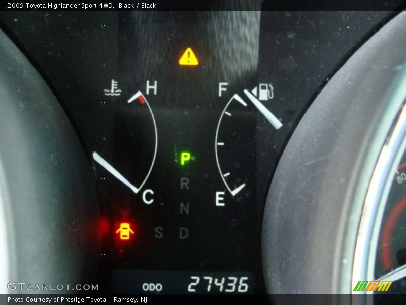 Black / Black 2009 Toyota Highlander Sport 4WD