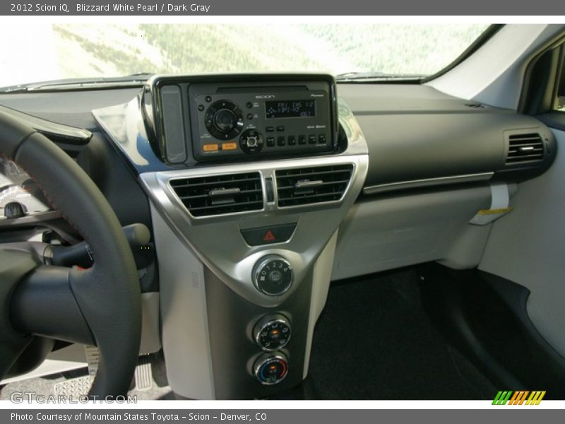 Blizzard White Pearl / Dark Gray 2012 Scion iQ
