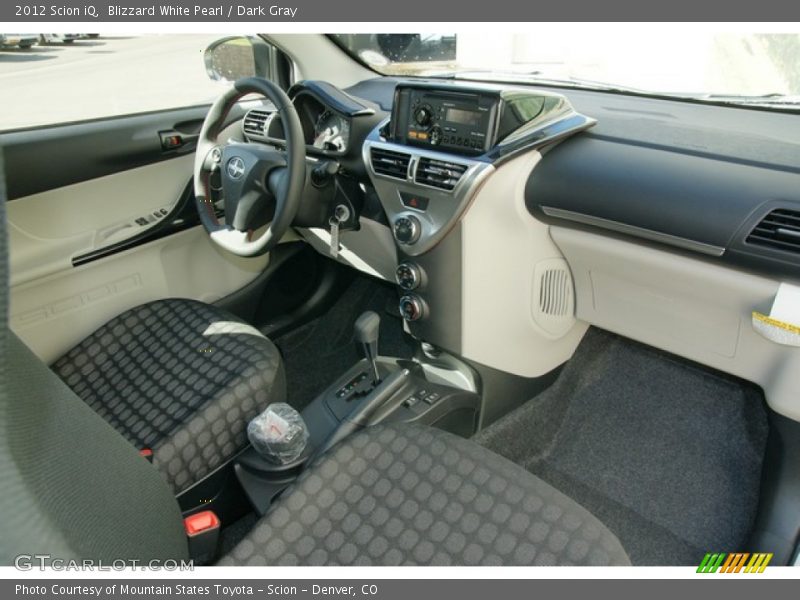 Blizzard White Pearl / Dark Gray 2012 Scion iQ