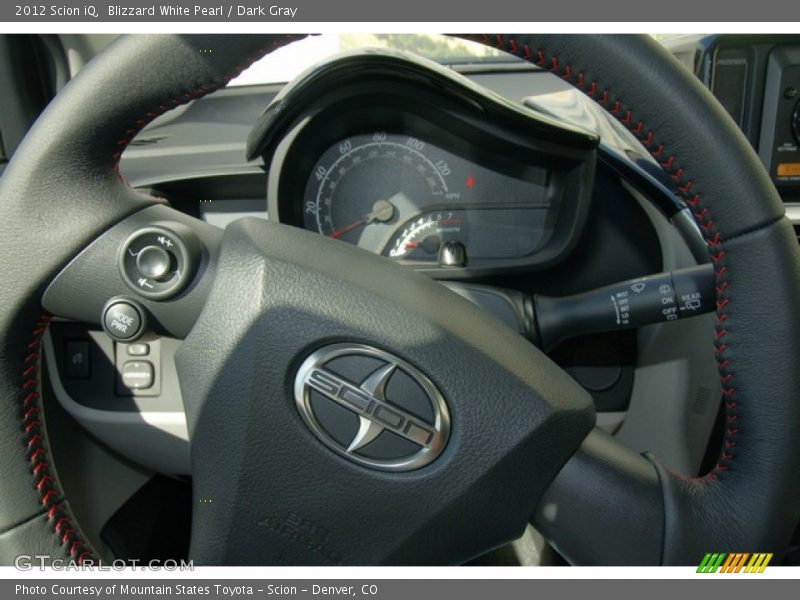 Blizzard White Pearl / Dark Gray 2012 Scion iQ