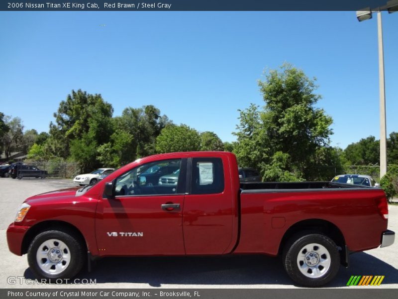 Red Brawn / Steel Gray 2006 Nissan Titan XE King Cab