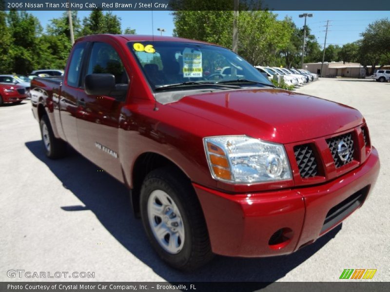 Red Brawn / Steel Gray 2006 Nissan Titan XE King Cab