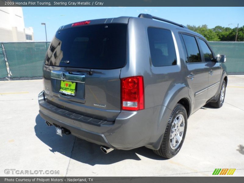 Sterling Gray Metallic / Gray 2009 Honda Pilot Touring