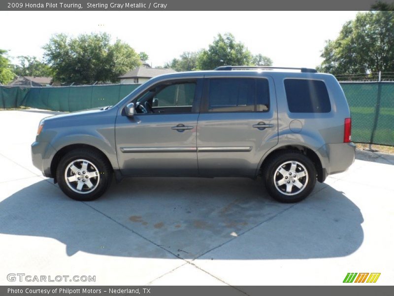 Sterling Gray Metallic / Gray 2009 Honda Pilot Touring