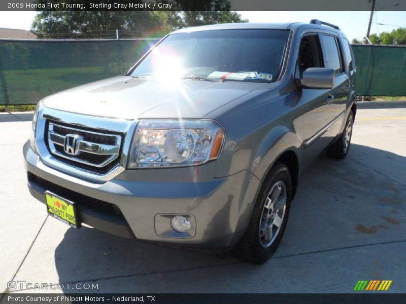 Sterling Gray Metallic / Gray 2009 Honda Pilot Touring