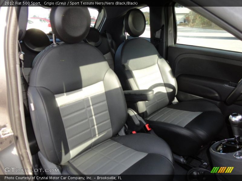 Grigio (Grey) / Sport Tessuto Nero/Nero (Black/Black) 2012 Fiat 500 Sport