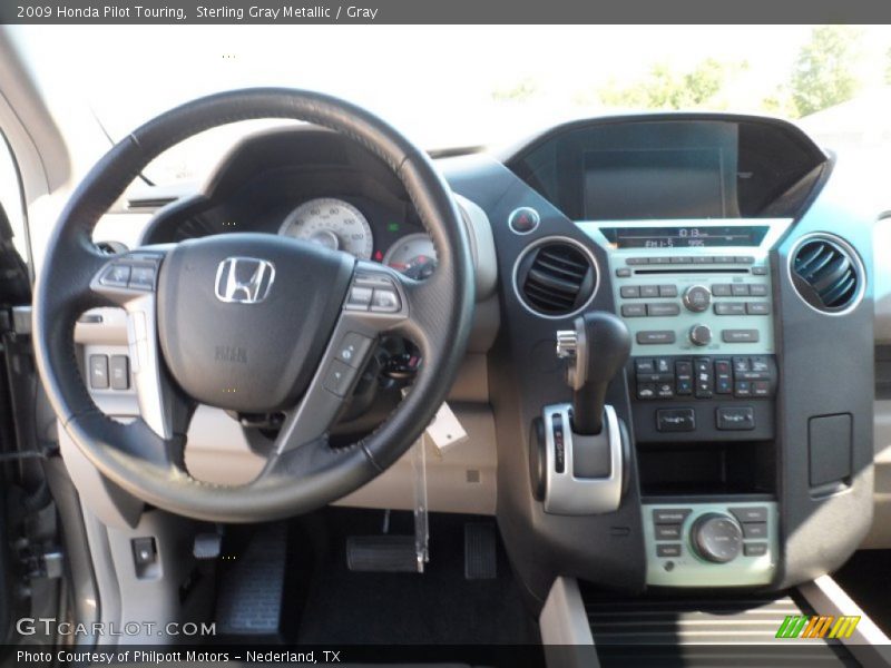 Sterling Gray Metallic / Gray 2009 Honda Pilot Touring