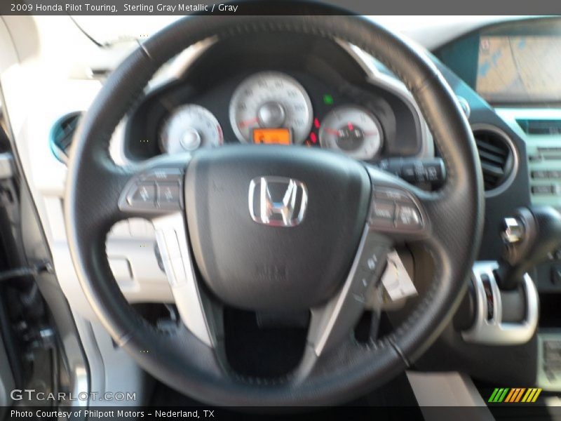 Sterling Gray Metallic / Gray 2009 Honda Pilot Touring