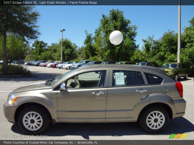 Light Khaki Metallic / Pastel Pebble Beige 2007 Dodge Caliber SE