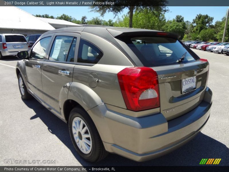 Light Khaki Metallic / Pastel Pebble Beige 2007 Dodge Caliber SE