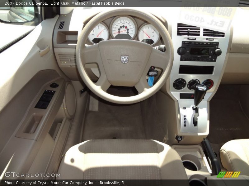Light Khaki Metallic / Pastel Pebble Beige 2007 Dodge Caliber SE