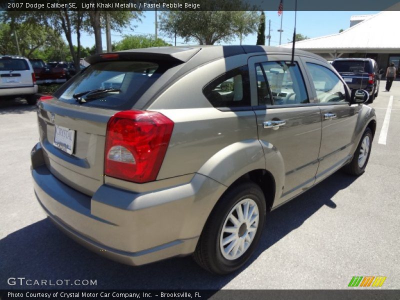 Light Khaki Metallic / Pastel Pebble Beige 2007 Dodge Caliber SE