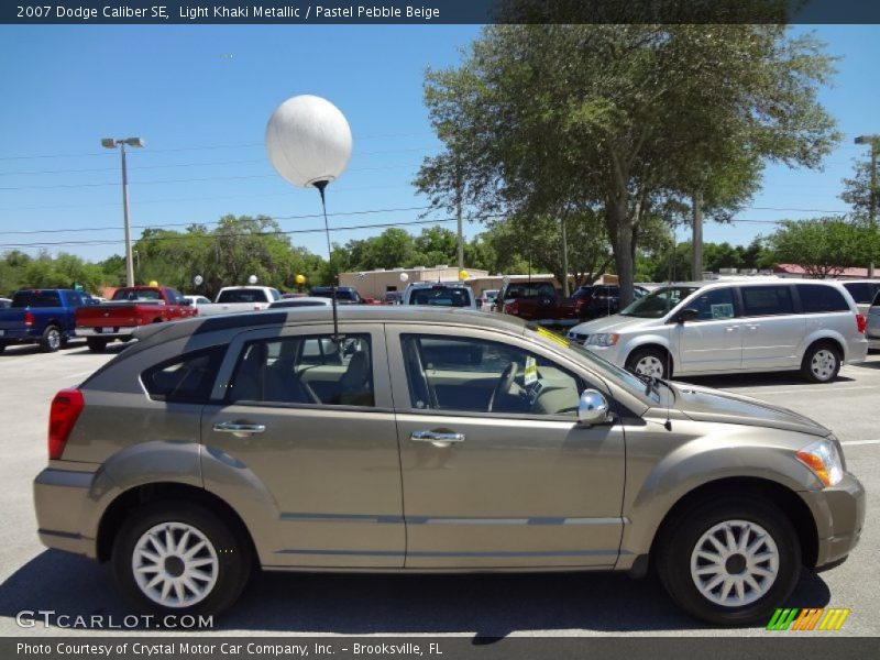 Light Khaki Metallic / Pastel Pebble Beige 2007 Dodge Caliber SE
