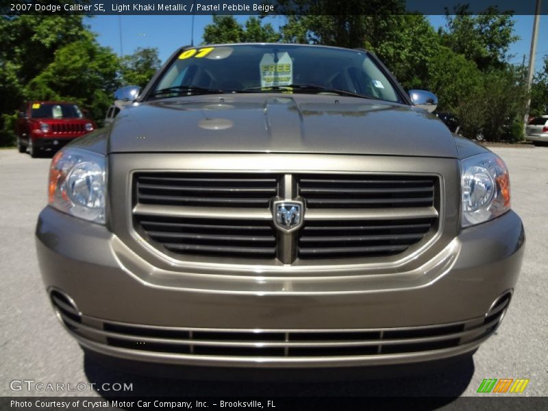 Light Khaki Metallic / Pastel Pebble Beige 2007 Dodge Caliber SE