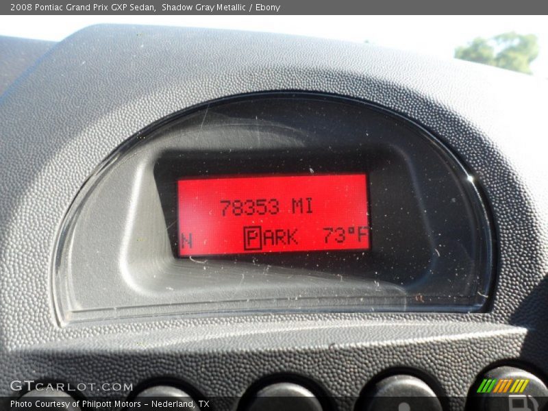 Shadow Gray Metallic / Ebony 2008 Pontiac Grand Prix GXP Sedan