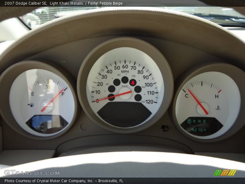 Light Khaki Metallic / Pastel Pebble Beige 2007 Dodge Caliber SE