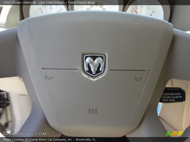 Light Khaki Metallic / Pastel Pebble Beige 2007 Dodge Caliber SE