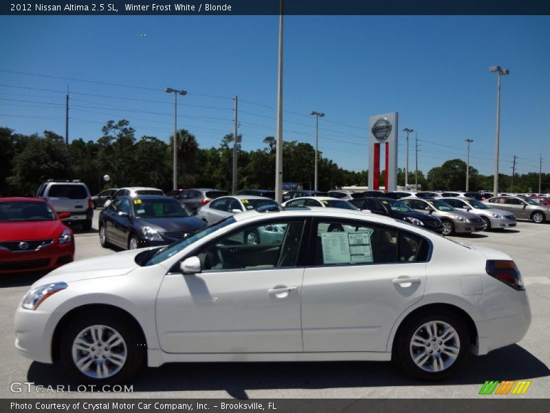 Winter Frost White / Blonde 2012 Nissan Altima 2.5 SL