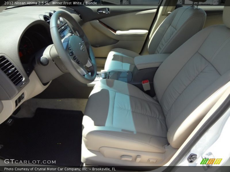 Winter Frost White / Blonde 2012 Nissan Altima 2.5 SL