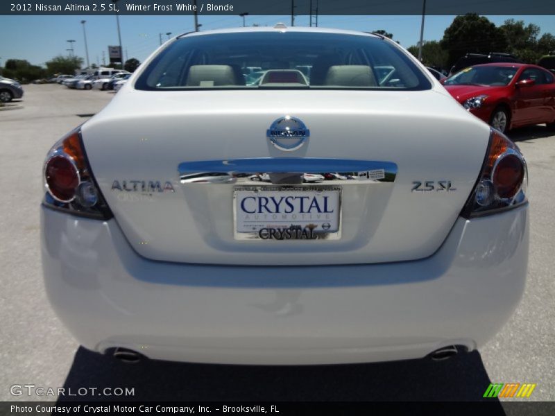 Winter Frost White / Blonde 2012 Nissan Altima 2.5 SL