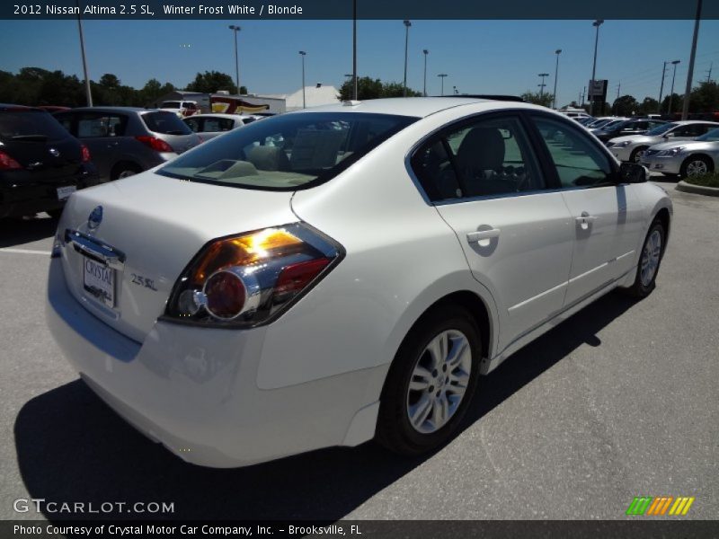 Winter Frost White / Blonde 2012 Nissan Altima 2.5 SL