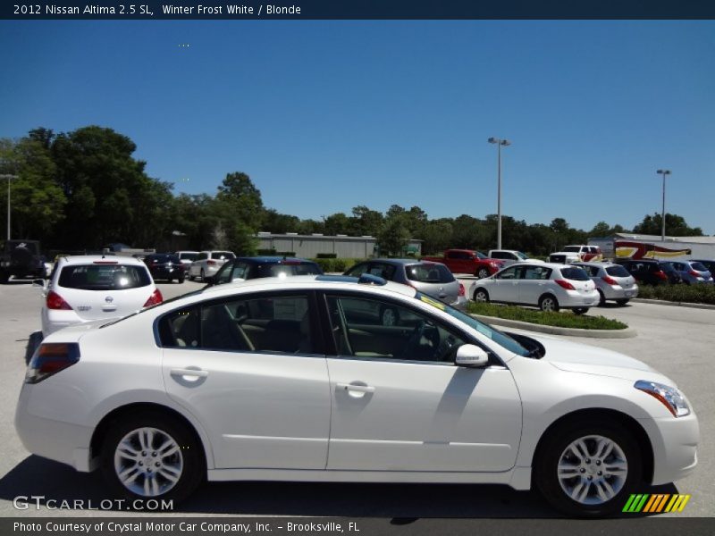 Winter Frost White / Blonde 2012 Nissan Altima 2.5 SL