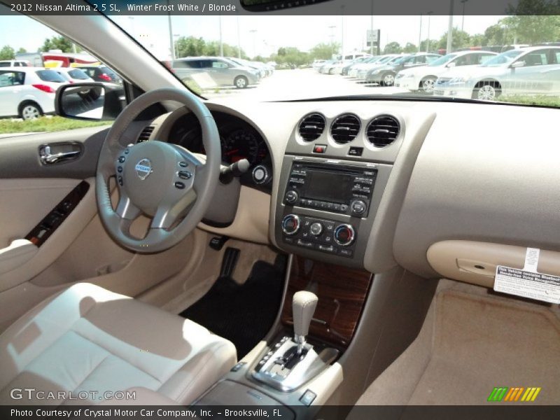 Winter Frost White / Blonde 2012 Nissan Altima 2.5 SL