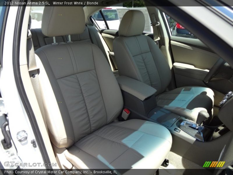 Winter Frost White / Blonde 2012 Nissan Altima 2.5 SL