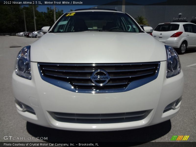 Winter Frost White / Blonde 2012 Nissan Altima 2.5 SL