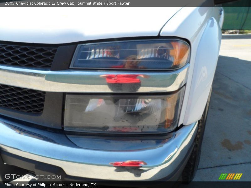 Summit White / Sport Pewter 2005 Chevrolet Colorado LS Crew Cab