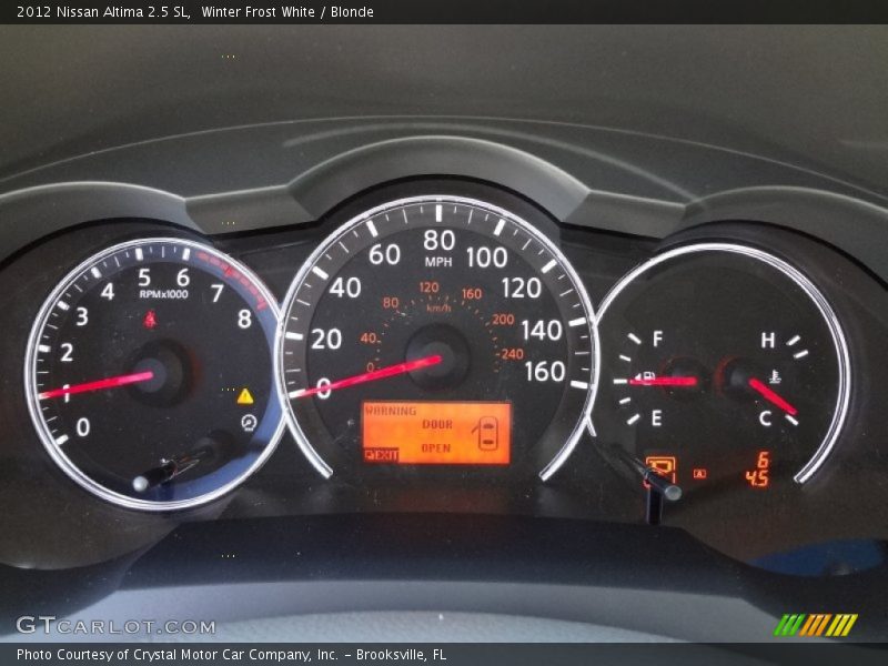 Winter Frost White / Blonde 2012 Nissan Altima 2.5 SL