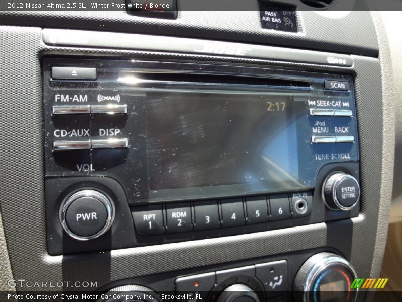 Winter Frost White / Blonde 2012 Nissan Altima 2.5 SL