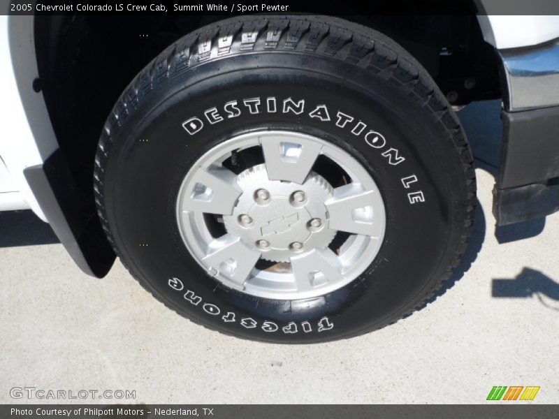 Summit White / Sport Pewter 2005 Chevrolet Colorado LS Crew Cab