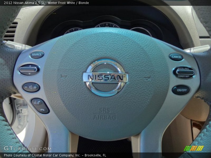 Winter Frost White / Blonde 2012 Nissan Altima 2.5 SL
