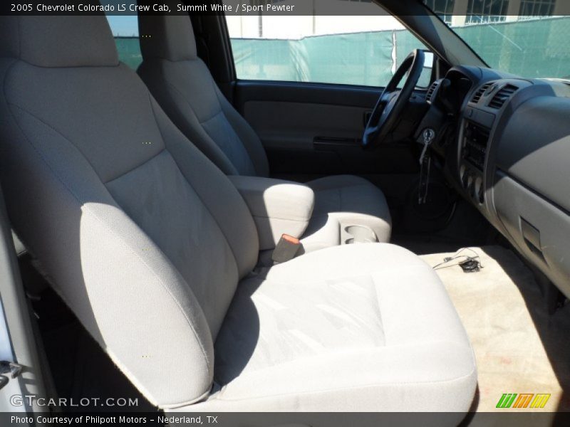 Summit White / Sport Pewter 2005 Chevrolet Colorado LS Crew Cab