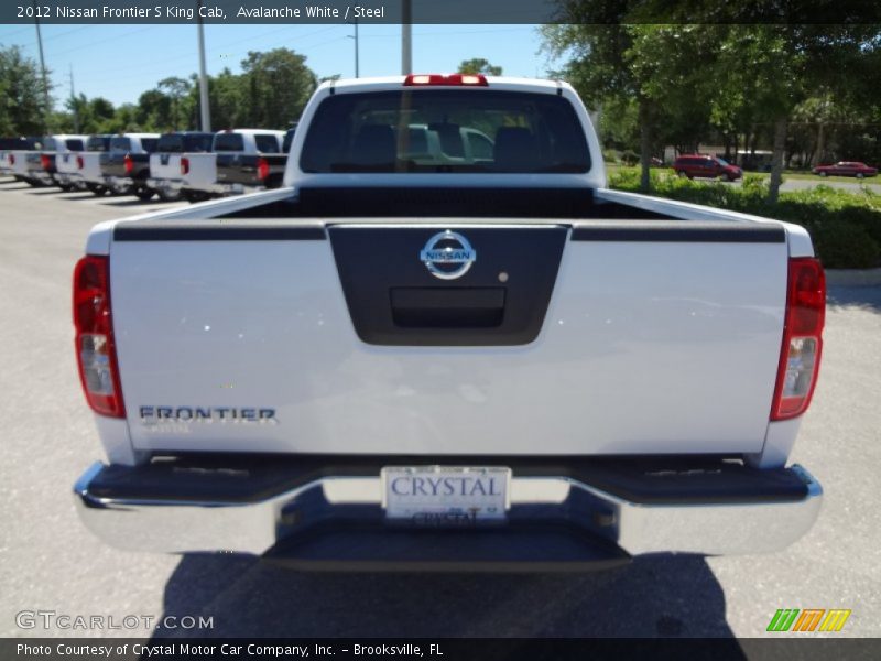 Avalanche White / Steel 2012 Nissan Frontier S King Cab