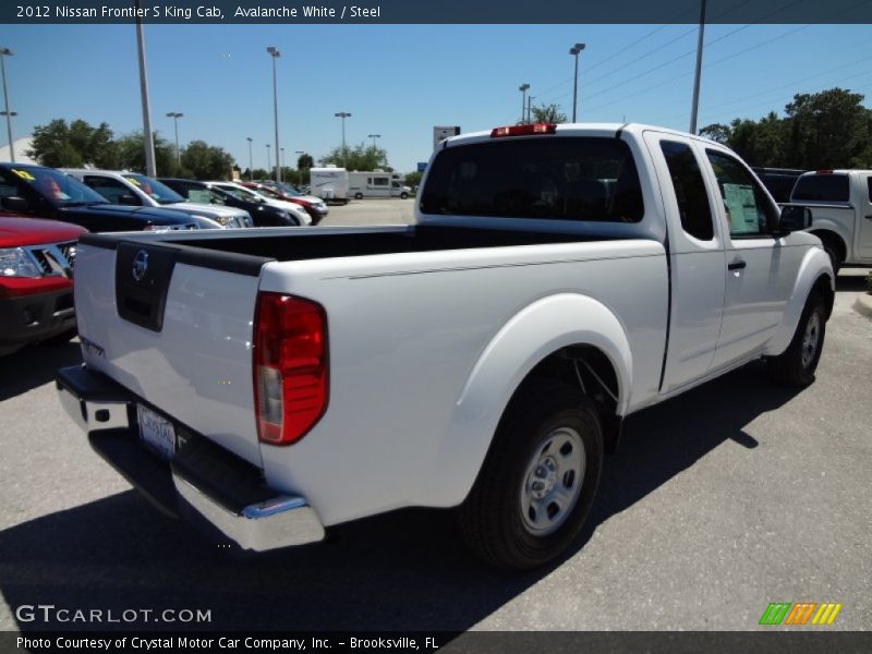 Avalanche White / Steel 2012 Nissan Frontier S King Cab