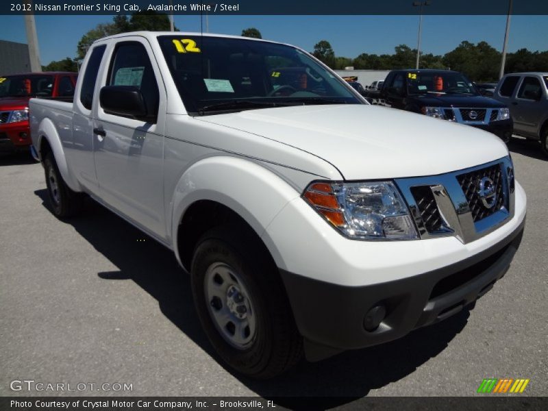 Avalanche White / Steel 2012 Nissan Frontier S King Cab