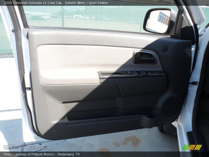Summit White / Sport Pewter 2005 Chevrolet Colorado LS Crew Cab