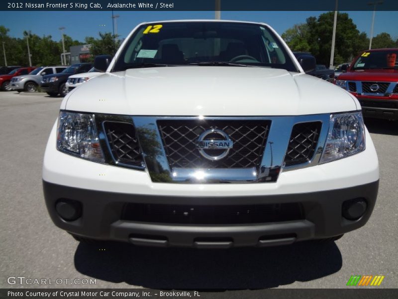 Avalanche White / Steel 2012 Nissan Frontier S King Cab